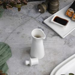 Соусник 150 мл бутылочка для соевого соуса белый фарфор P.L. Proff Cuisine [6]