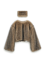 Шуба-трансформер с отстегивающимся низом GO TO PARIS Fox