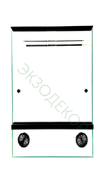 Террариум 50х40х90, модель "профи".