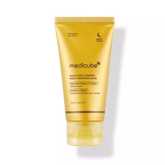 Medicube Ночная маска-обёртывание с куркумой и коллагеном - Kojic Acid Turmeric Night Wrapping Mask 75 мл