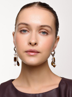 Серьги "Tiger's eye pearl"