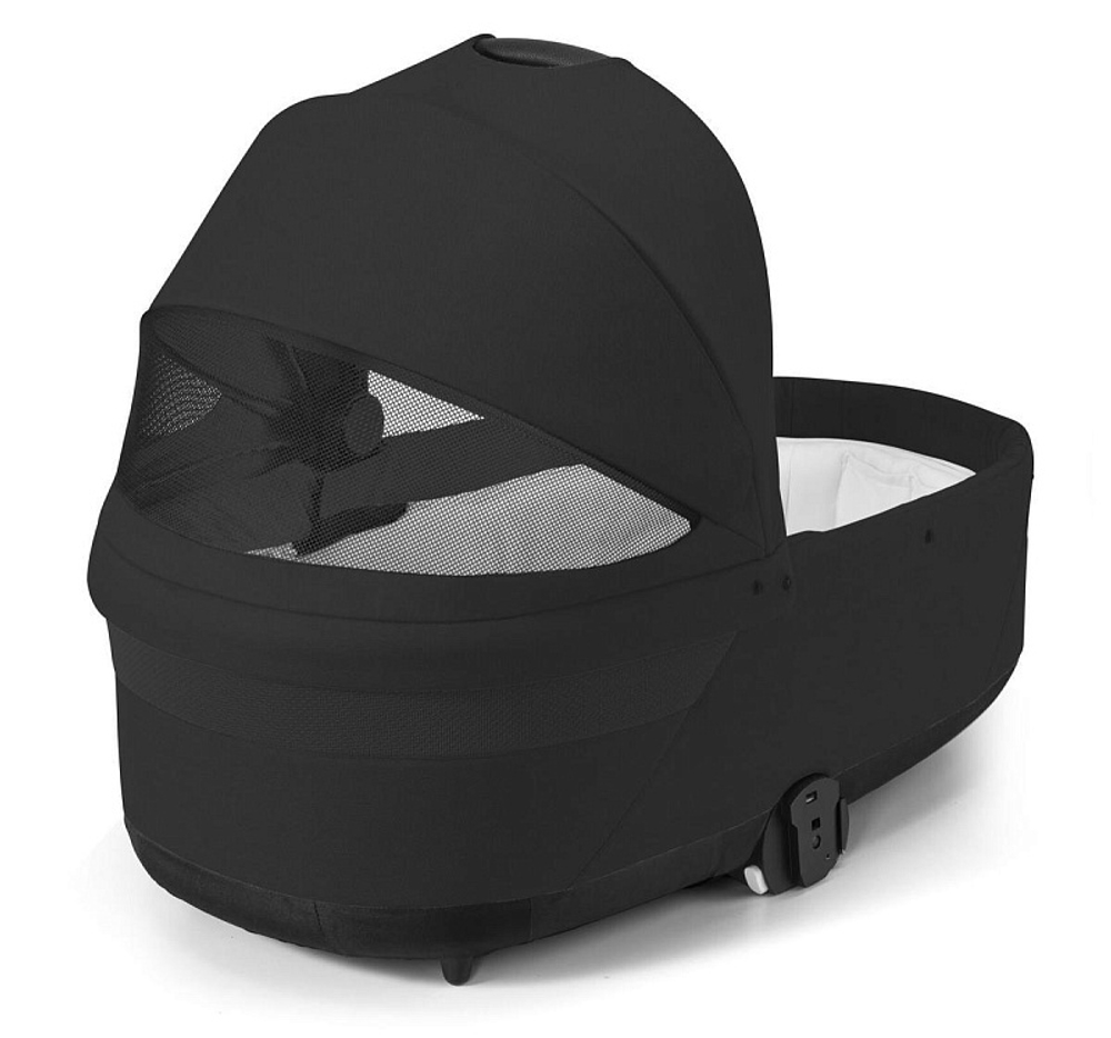 Коляска 2 в 1 Cybex Talos S Lux BLK Moon Black с дождевиками прогулочного блока и люльки