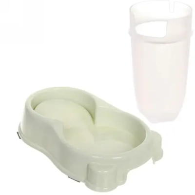 Автокормушка пластиковая «Колор-Один дома» 27,5*17,57*25см 1,2л цвет нежно-зеленый