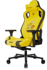 Кресло игровое Knight Craft Dragon желтый эко.кожа крестов. металл