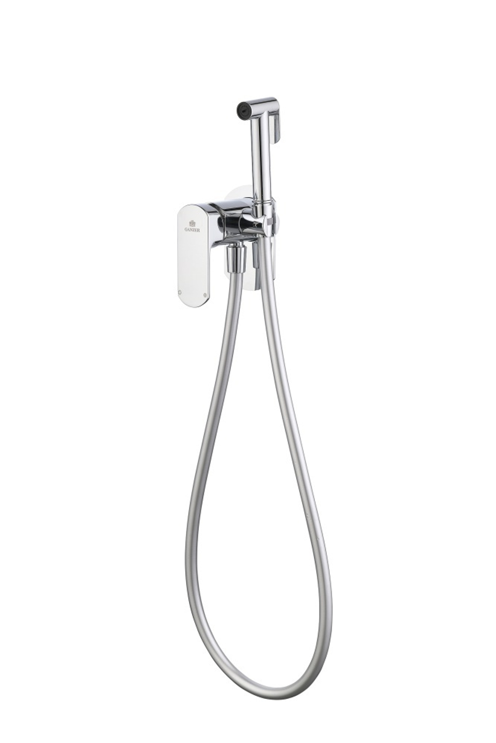 06157 Смеситель встраиваемый с ГИГ. душем (ХРОМ) GANZER (10/1шт)