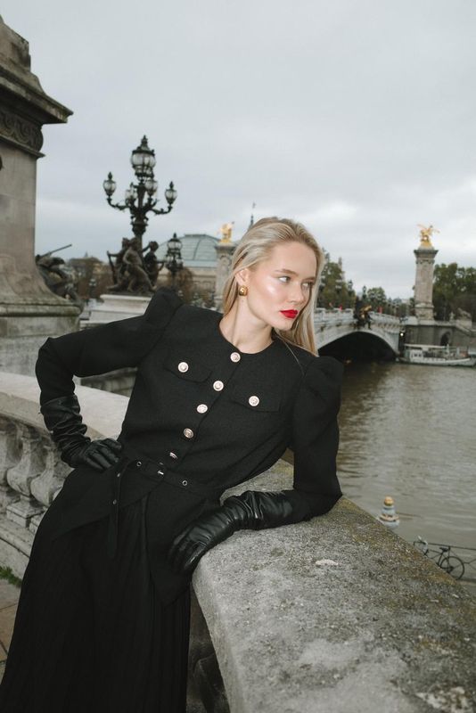 Костюм жакет с юбкой плиссе