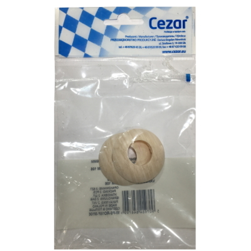 Розетта для труб  Cezar D18 мм 105 Клен горный (пара)