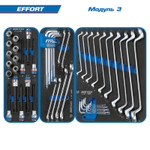 KING TONY (9G38-235MRV40) Набор инструментов 235 предметов, "EFFORT", в черной тележке