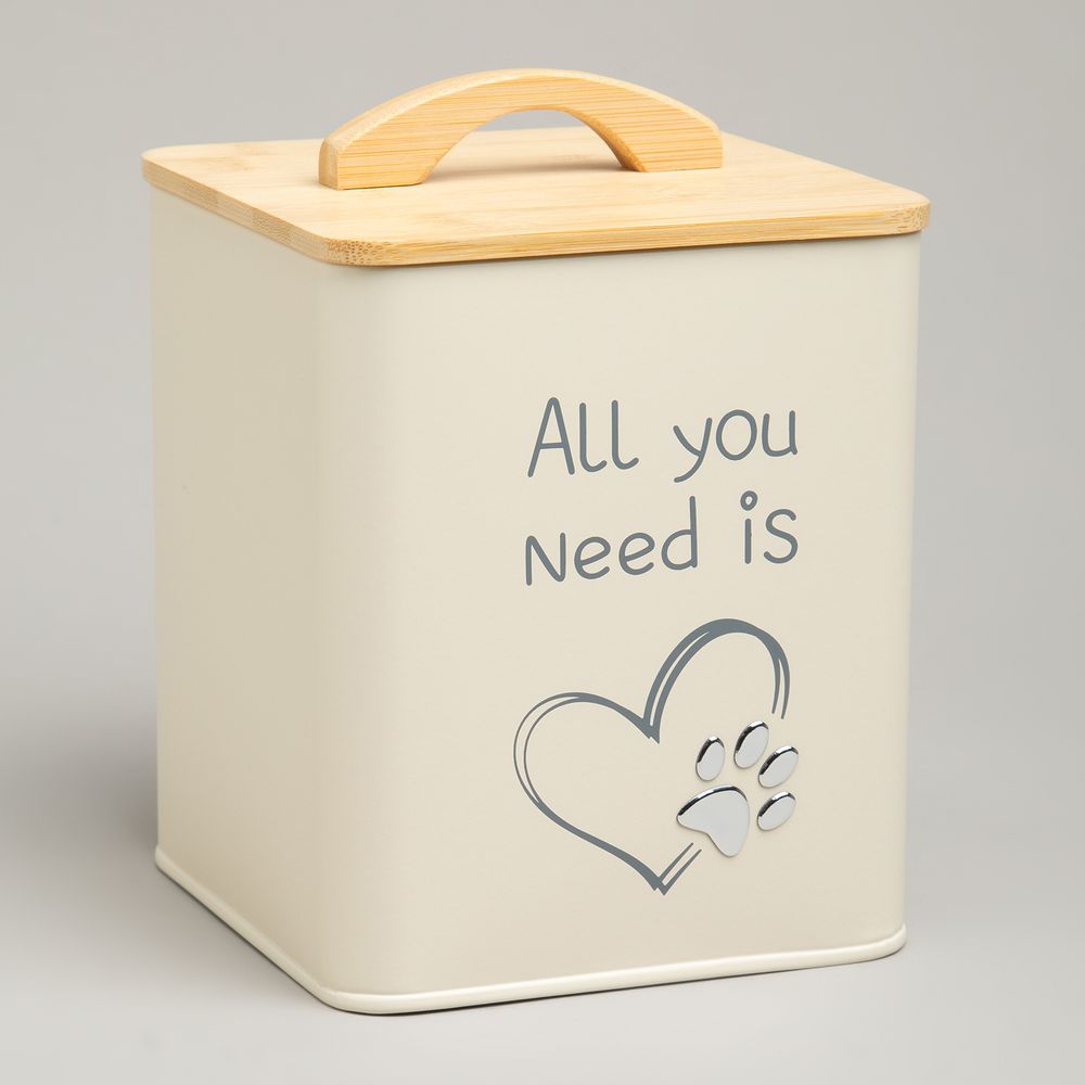 БАНКА AGNESS ДЛЯ ХРАНЕНИЯ КОРМА, 14Х14Х16 СМ, 3Л