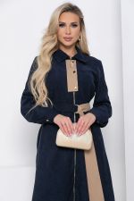 Платье вельветовое "Чувство стиля" (синее) П8585 LT Collection (Акция)