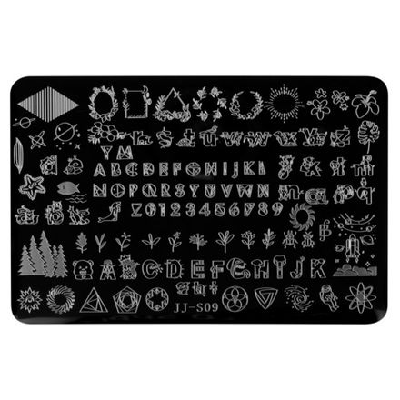 Irisk Пластина для стемпинга 048, 9,5х14,5см