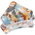 Заколка - краб для волос «AKS-EMPIRE», треугольник, цвет микс 6 цветов, 4,5*3см