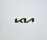 Шильдик KIA черный глянец