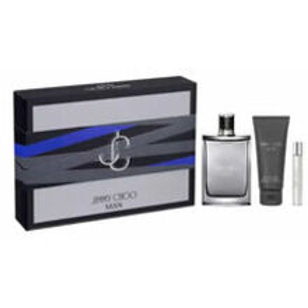 Jimmy Choo Man Gift Set EDT 100 ml, shower gel 100 ml and miniature EDT 7.5 ml 100ml