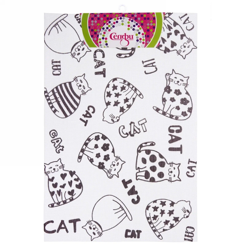 Салфетка на стол 45*30см плетеная «Кошечки»
