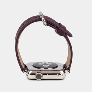 Ремешок для Apple Watch 40/41/42 mm из кожи козы, фиолетового цвета