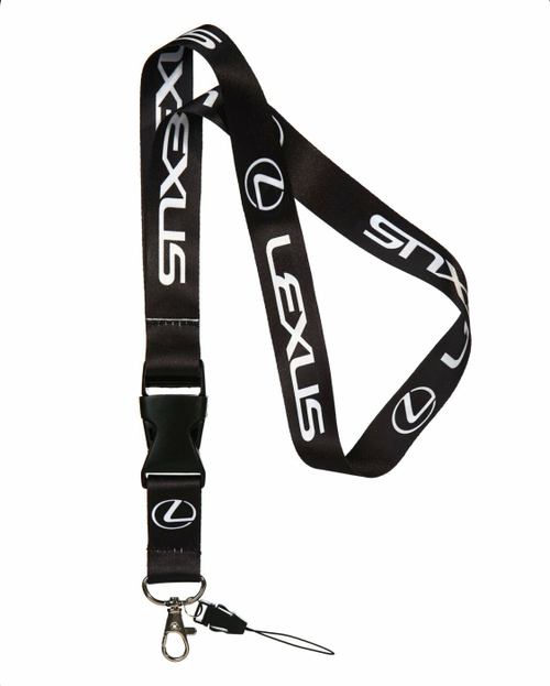 Lexus / Брелок-лента на шею (для ключей, бейджа) тканевый с логотипом и карабином (1 шт)