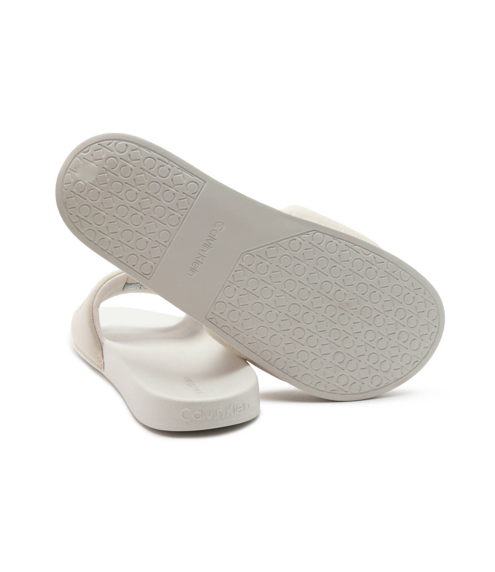 Шлепанцы POOL SLIDE TXT Calvin Klein - экрю(HM0HM00962)