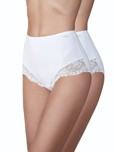 Набор из 2 высоких трусиков-слип Esencial (Размер: L) (Цвет: белый)