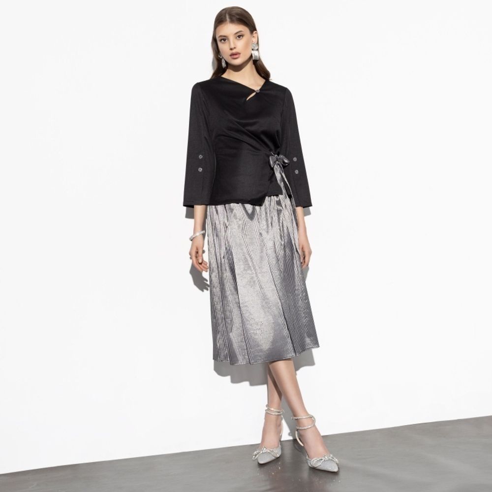 Костюм с юбкой Больше чем стиль (2 в 1, black) Charutti (Акция)