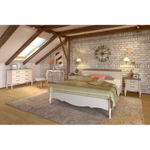 Комод «Прованс» с тремя ящиками бежевый воск/антик