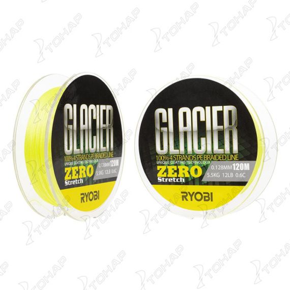 Шнур GLACLER ZERO-120M 0.6/d-0.128mm yellow Ryobi