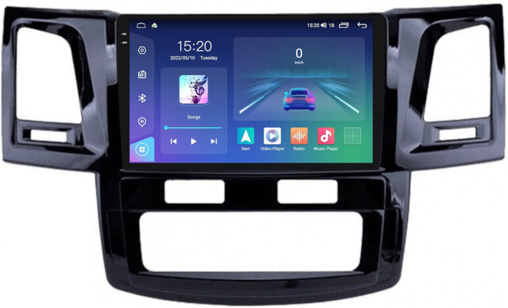 Магнитола для Toyota HiLux 2011-2015 - Parafar PF062RN2K на Android 13, QLED+2K, ТОП процессор, 4Гб+32Гб, CarPlay, 4G SIM-слот