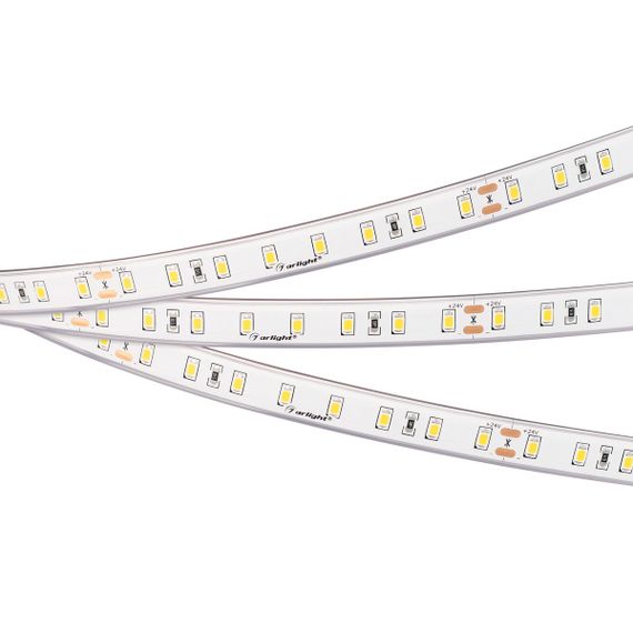 Светодиодная влагозащищенная лента Arlight 8W/m 80Led/m 2835SMD теплый белый 5M RTW-PS-A80-12mm 24V Warm3500 045162