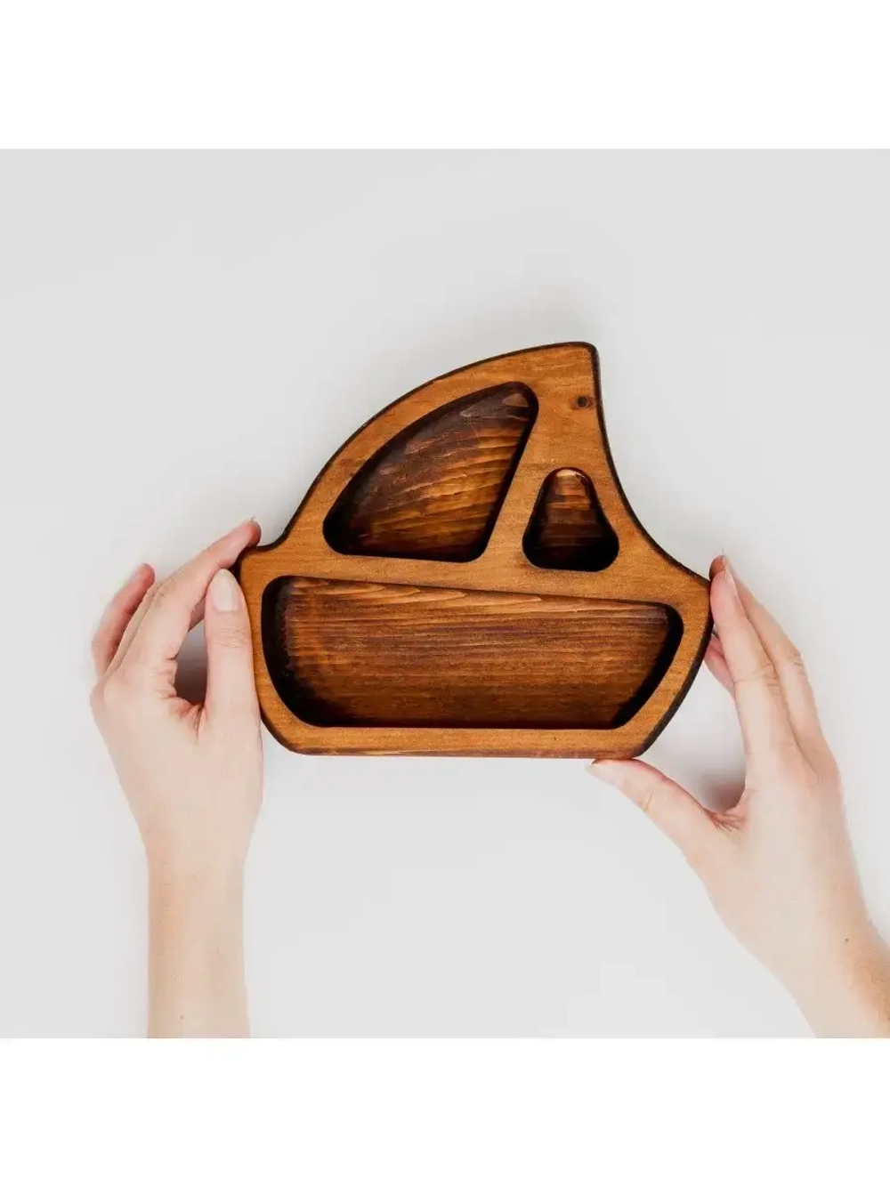 Менажница "Кораблик" из Сибирского кедра