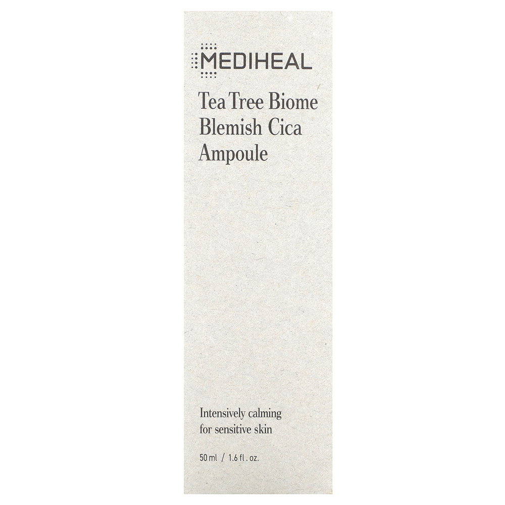MEDIHEAL, Tea Tree Biome Blemish Cica, ампула для чувствительной кожи, 50 мл (1,6 жидк. Унции)