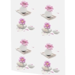 Штора для ванной полиэстер 180*180"Селфи» Дзен герберы