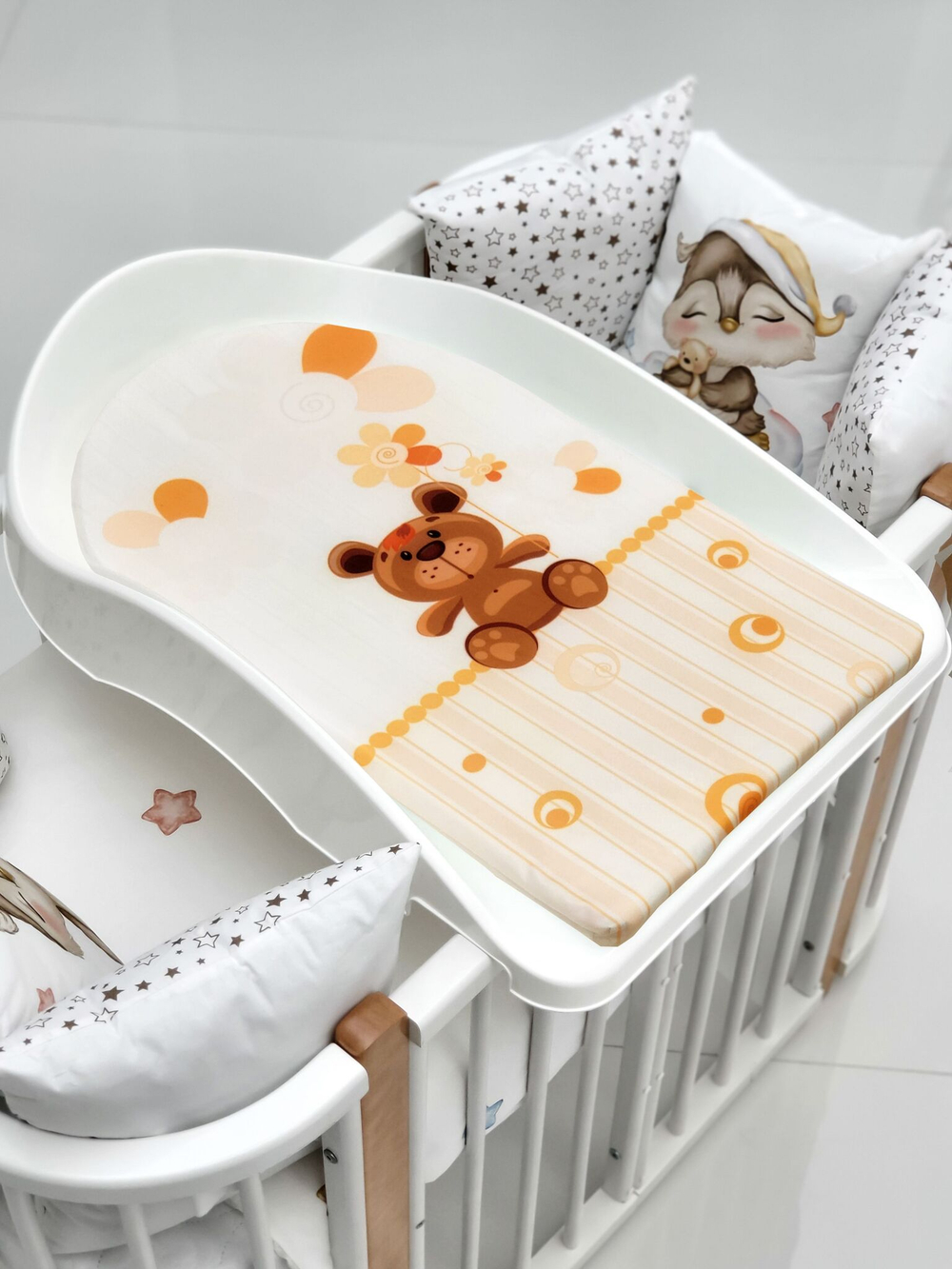 Доска для пеленания BUBO BABY "PRESTIGE" 80х53 см на пластиковой основе