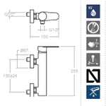 Смеситель для душа с душевым комплектом ALEXIA 3608T1