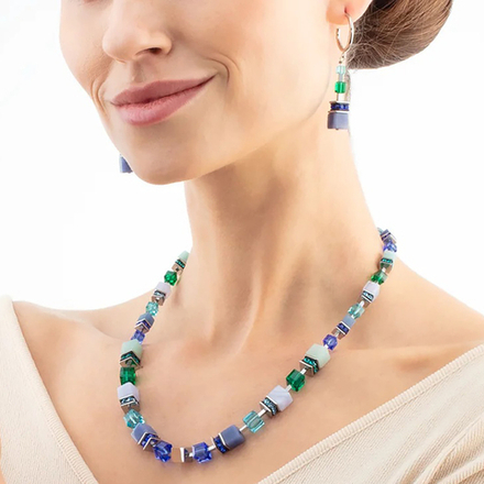 Колье Coeur de Lion Blue-Green 3039/10-0705