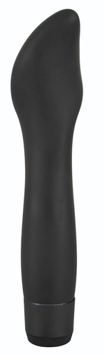 Вибратор-лепесток для стимуляции точки G - 18 см. (Цвет: черный)