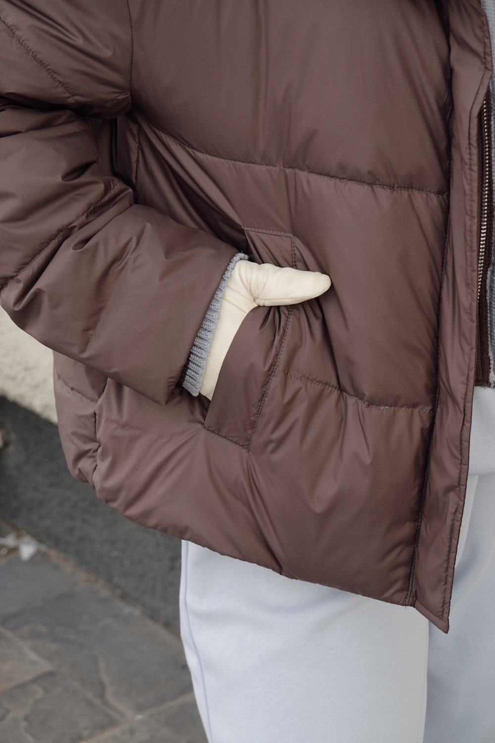 Куртка демисезонная с манишкой из трикотажа