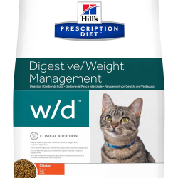 Hill's Feline w/d - диета для кошек для лечения сахарного диабета, запора, коликов