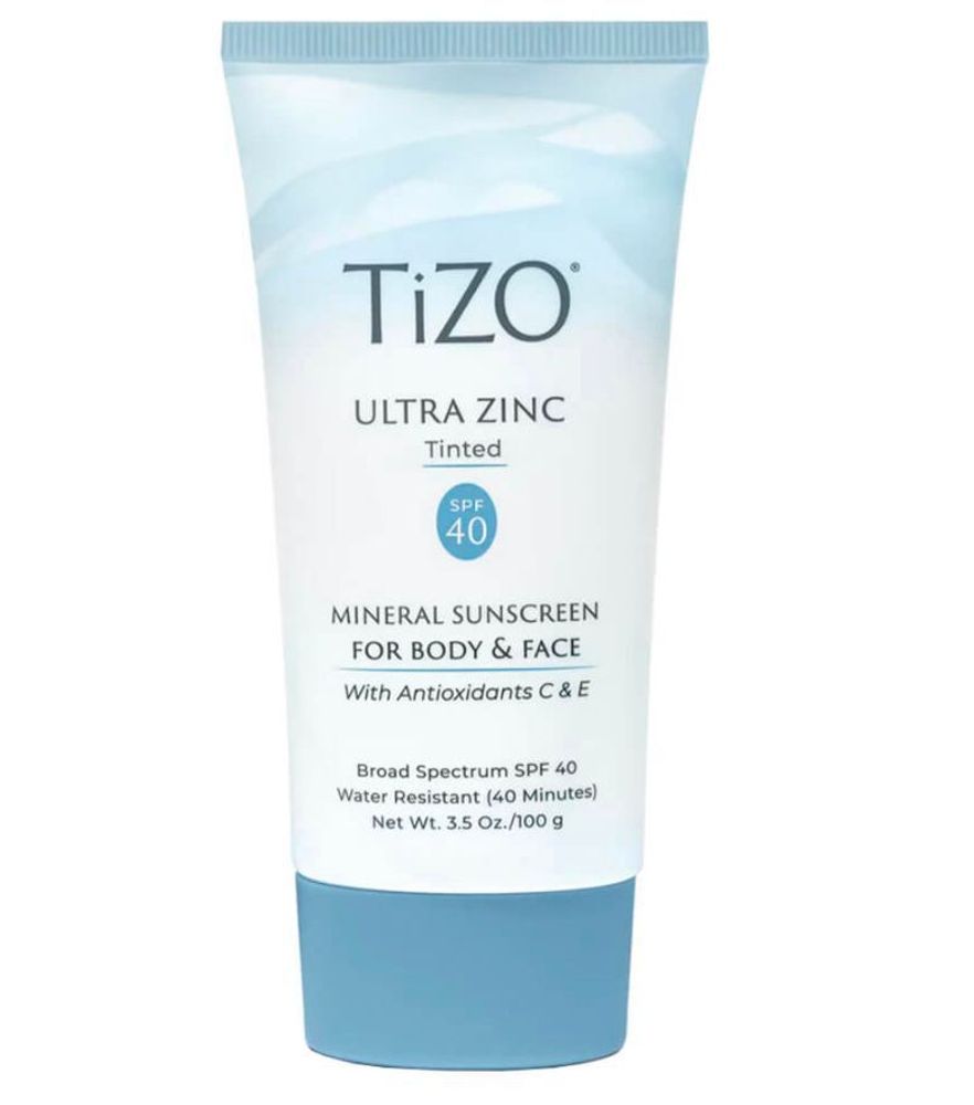 TIZO Ultra Zinc Tinted SPF 40 Крем солнцезащитный для лица и тела  с оттенком 100 гр