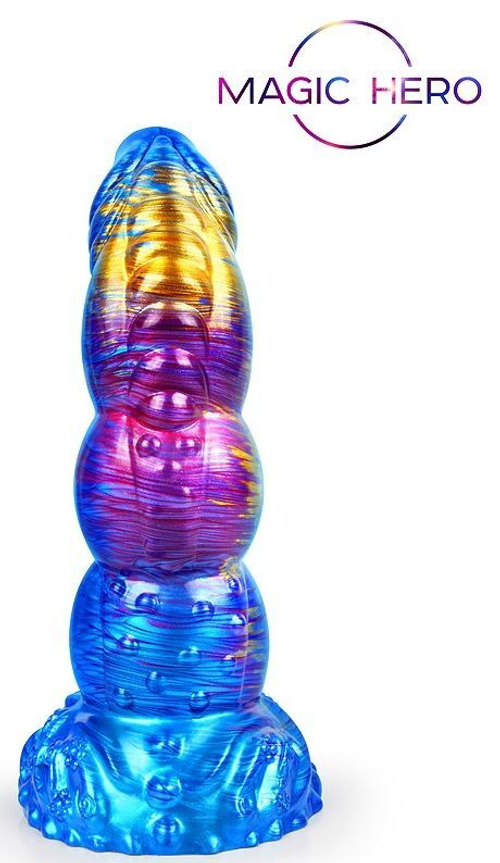 Фантазийный фаллоимитатор на присоске - 23 см.