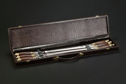 Подарочный набор шампуров в кейсе "Звери лесные"