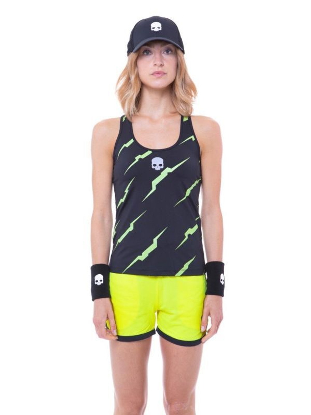 Женский топ теннисный Hydrogen Thunder Tank Top Woman - черный