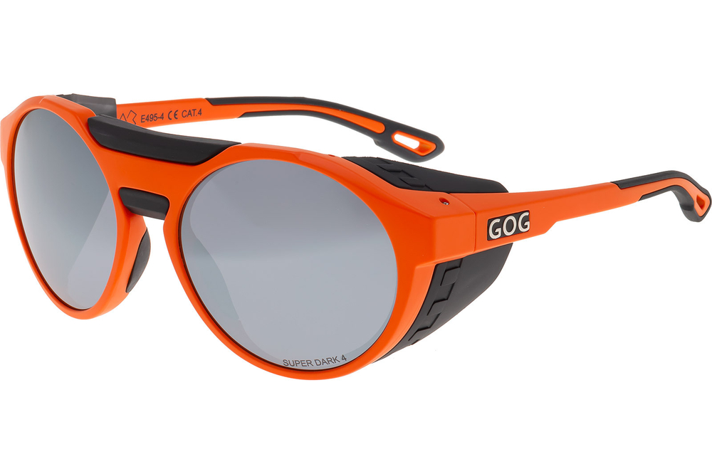 Спортивные очки GOG Manaslu / Matt Neon Orange-Black / Silver Lens