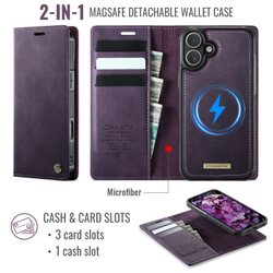 Чехол-кошелек CaseMe 2 in 1 MagSafe iPhone 16+