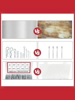 Набор шплинтов для фиксации крепежа; 558шт