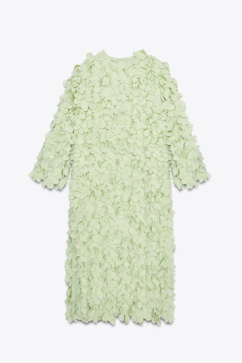 ZARA ПАЛЬТО ИЗ РЕЛЬЕФНОЙ ТКАНИ, МЯТНЫЙ