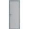 Алюминиевая дверь 1AP серебро лайт грей элегант