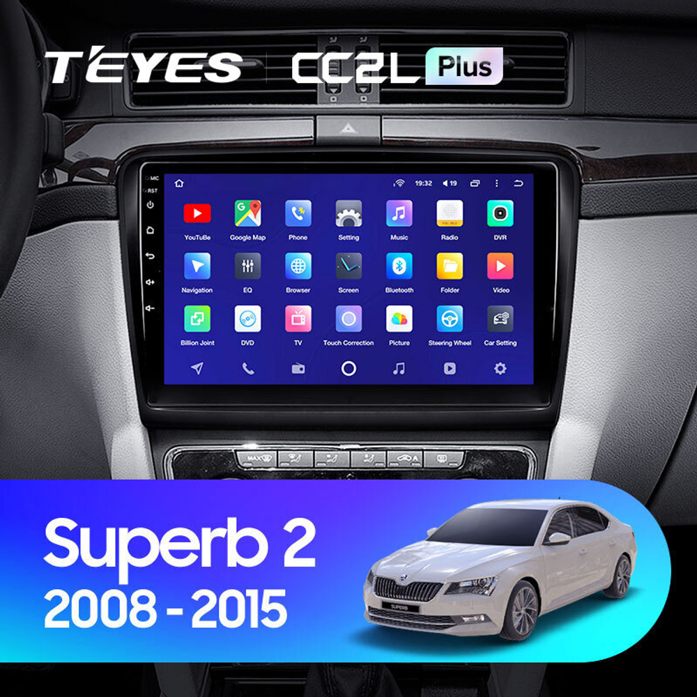 Teyes CC2L Plus 10.2" для Skoda Superb 2008-2015