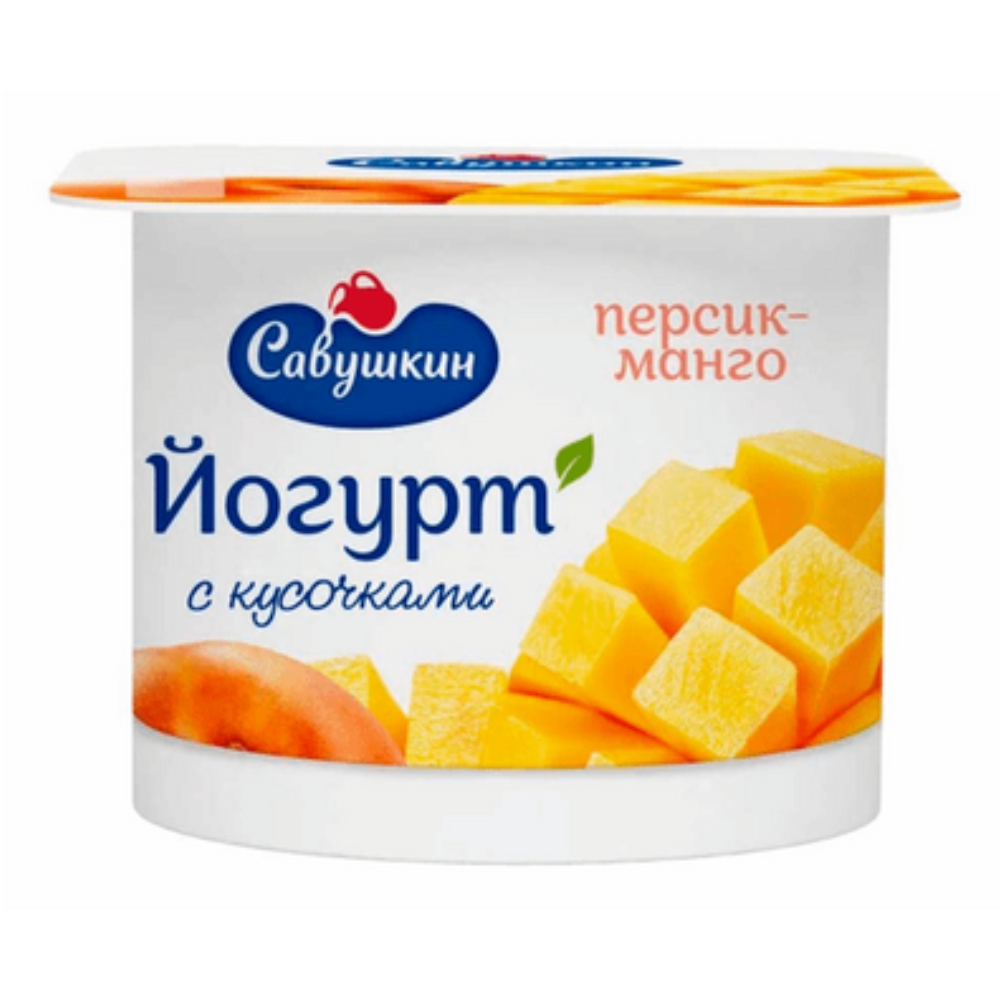 Йогурт Савушкин двухслойный манго 120 гр