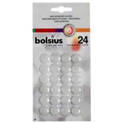 Восковые пластины Bolsius для крепления свечей к подсвечнику, 24 шт/уп