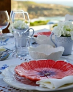 Тарелка десертная Maria Flor оранжевая (21.5 см)